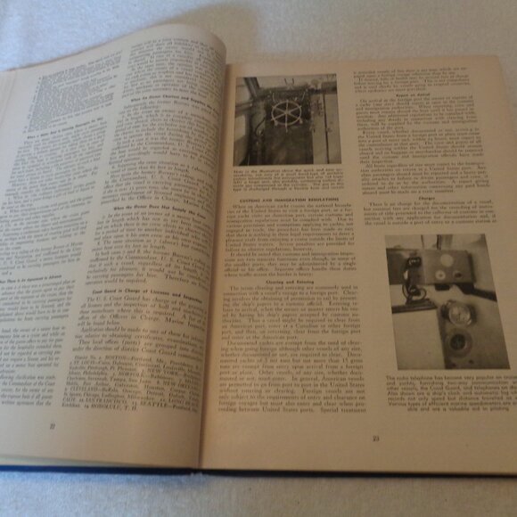 BOOK 1955-56 PILOTING SEAMANSHIP AND SM BOAT HANDLING CHARLES F CHAPMAN - Picture 15 of 16